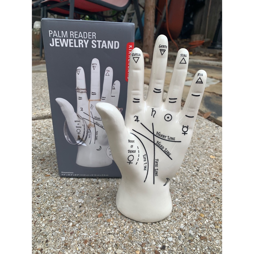 Kikkerland Palm Reader Jewelry Stand — image 3 of 5